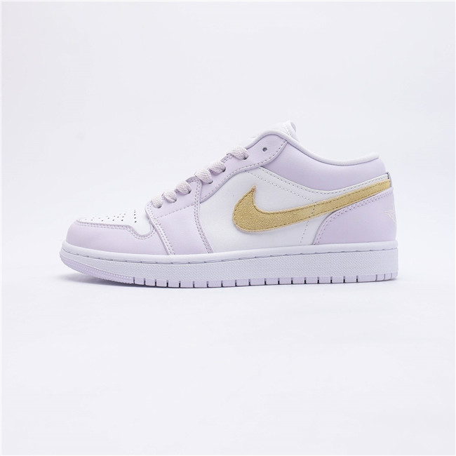 Women's Running Weapon Air Jordan 1 Purple/White Shoes 0317